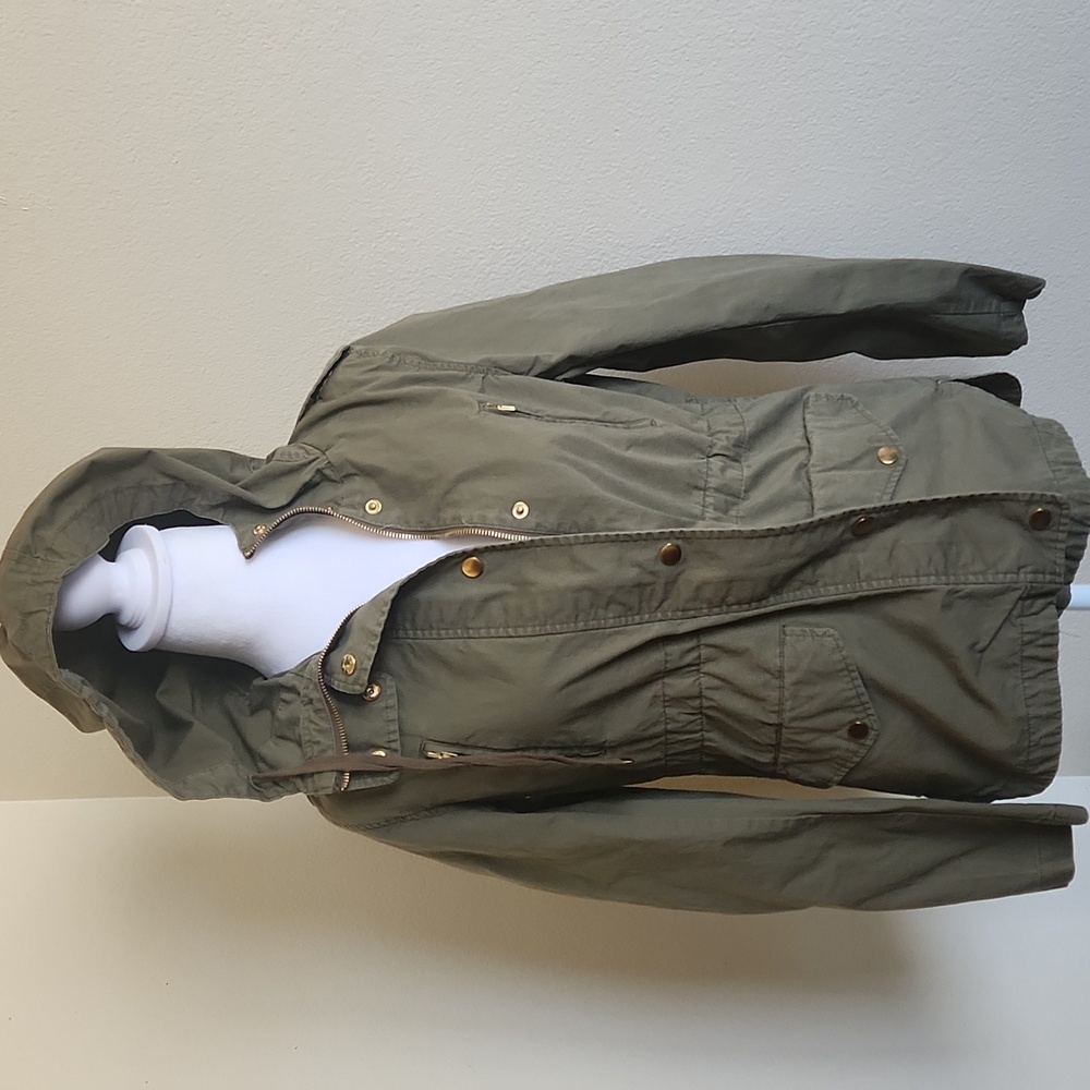 Green Military Jacket Small Bella Swan 100% Cotton Army Twilight Utility Cinched